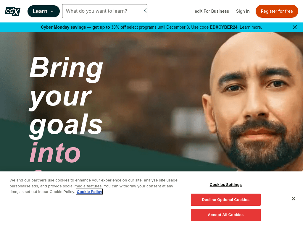 Bring your goals into focus | edX