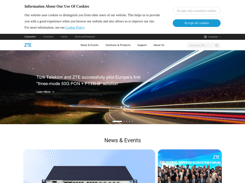 ZTE - ZTE Offical Website | Leading 5G Innovations The world's leading communications service provider