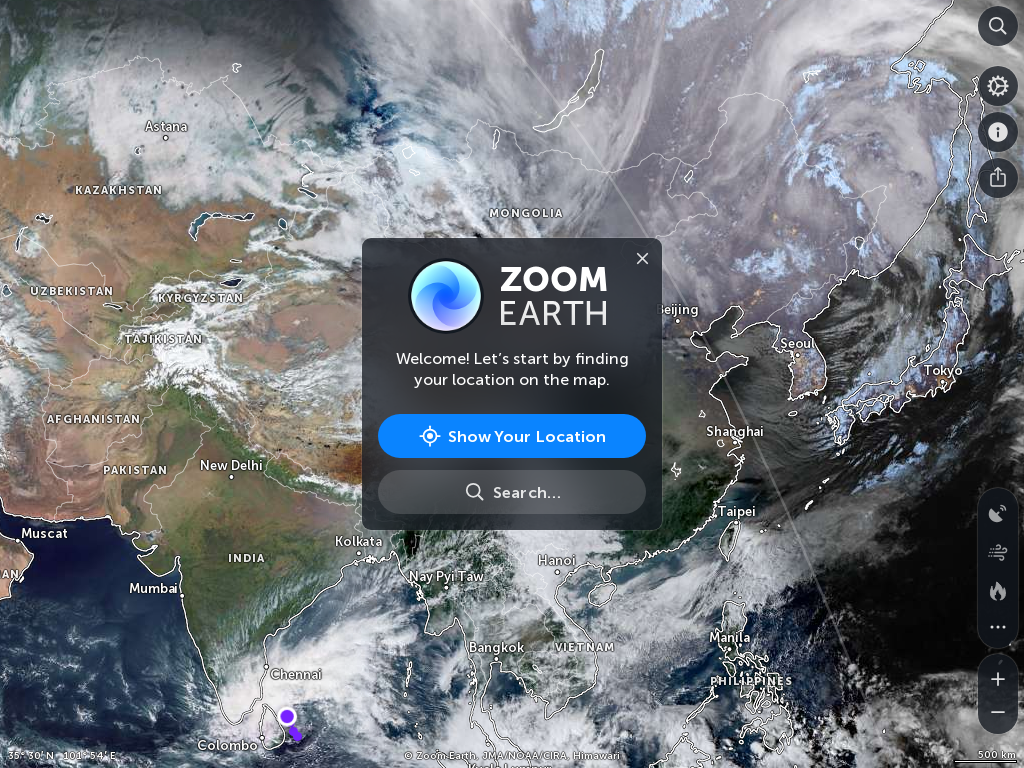 Zoom Earth | Live Weather Map & Hurricane Tracker