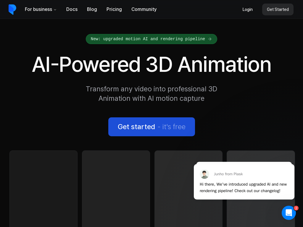 Plask Motion: AI-powered Mocap Animation Tool