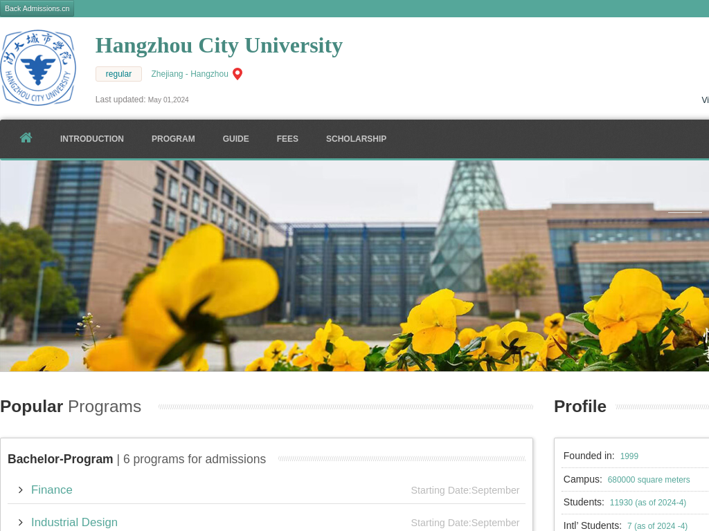 Hangzhou City University |Apply Online | Study in china & hzcu.admissions.cn