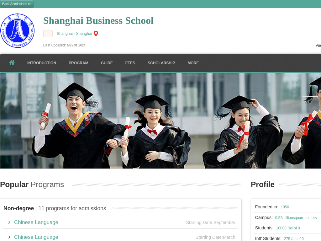 Shanghai Business School |Apply Online | Study in china & sbs.admissions.cn