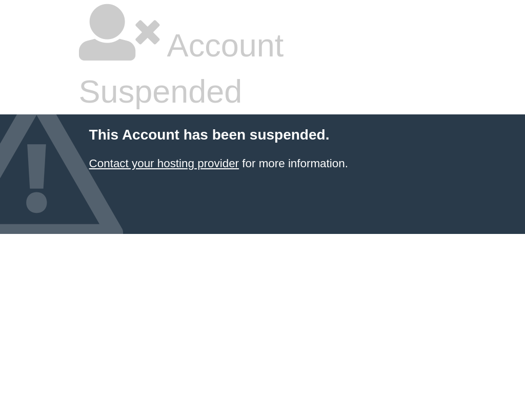 Account Suspended