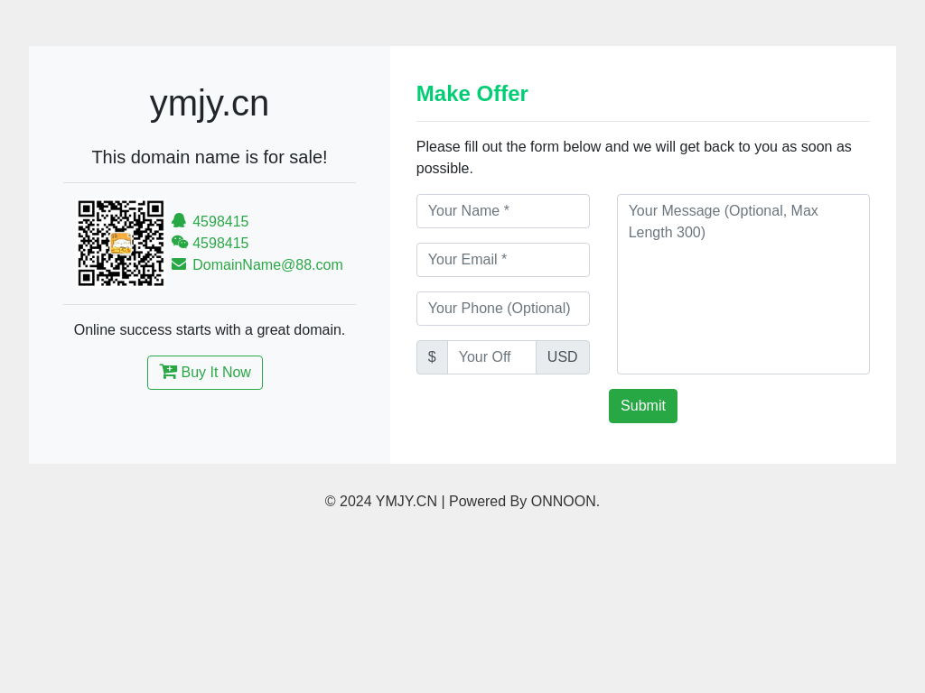 ymjy.cn is for sale!