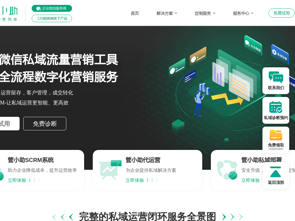 管小助企业微信私域流量营销工具_私域流量运营管理工具_湖南行界软件科技有限公司