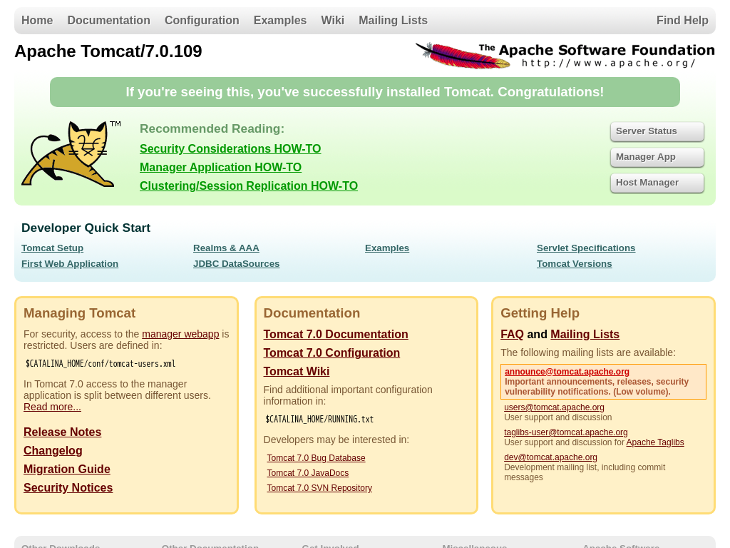 Apache Tomcat/7.0.109